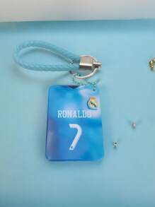 Llaveros con arena móvil personalizados, llaveros con patrones de camisetas del Real Madrid/Barcelona, adornos de balón para bolso con nombres y números de jugadores personalizables, llaveros brillantes, regalos ideales para amigos, compañeros de clase, parejas, impresión 3D de acrílico