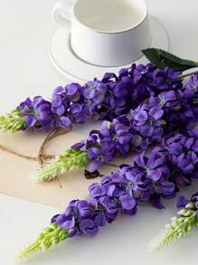 1/3pcs Snapdragon Delphinium Hyacinth Artificial Silky Flowers Long Stem Fake Flower For Wedding Engagement Home Outdoor Party Floral Arrangement Centerpiece Table Decoration