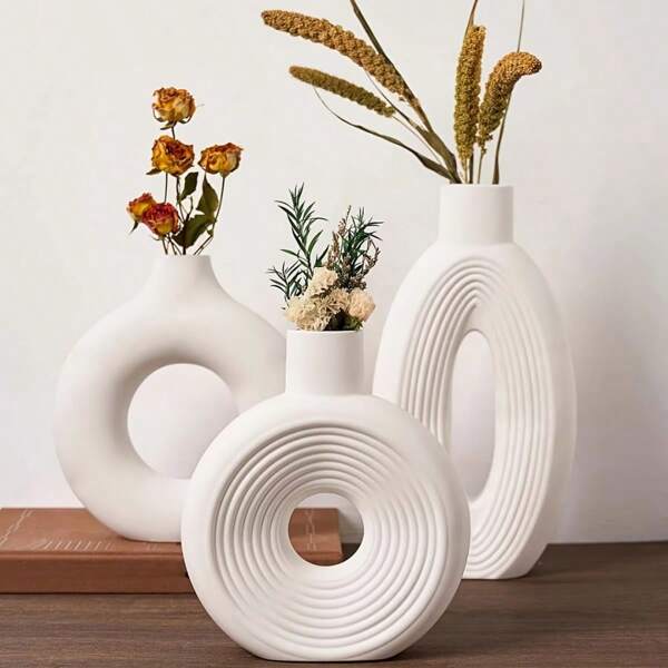 Silicone Mold, Minimalist European Vase Silicone Mold, Nordic Circle Vase Silicone Mold, Elliptical Vase Mold, 3D Minimalist Home Decor DIY Making Tool, Resin Epoxy Silicone Mold, Abstract Style Decor Mold, The Best Choice For DIY Home Decor Crafts