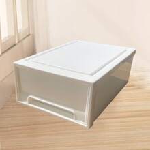 Scatole di stoccaggio impilabili, realizzate in materiale PP, contenitori di stoccaggio stile cassetto, salvaspazio per casa, soggiorno, camera da letto, ufficio, organizer da scrivania