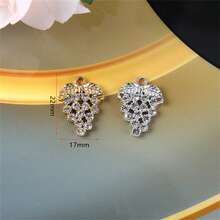 10 件豪华合金水钻向日葵吊坠，DIY 珠宝配件，适用于手链、项链、耳环、钥匙扣 - 彩色 - 查看 8