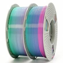 Rainbow 3D Printer Filament, PLA Plus Filament 1.75mm, PLA Pro Toughness Upgraded Dimensional Accuracy +/- 0.03mm, PLA+ Filament For Most 3D, 1.75mm Diameter With +/- 0.02mm Precision, Reusable Spool Compatible With Bambu AMS & Most FDM Printers,250g/Spool For Vibrant, Glossy Prints - PLA霧面彩虹色 - 查看 3