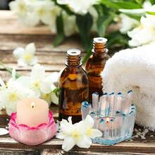 3 Shape Resin Candle Holder Mold Silicone Tealight Holder Mold Flower Lotus Resin Casting Mold For DIY Jewelry Box Trinket Container - 紅白色 - 查看 2