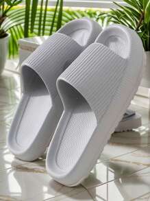 Summer New Home Slippers, [Anti-Slip Bathroom Slippers] Soft Sole Light Weight Maternity Friendly Quick-Dry Bathroom Shoes, EVA Material Silent Anti-Odor Anti-Slip Slippers For Men