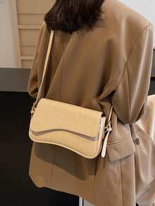 Women's Fashion New Versatile Shoulder Bag For Daily Use - Khaki - View 4