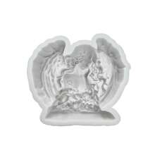 Angel Silicone Mold, Resin Casting Mold, Jewelry Casting Tool, Suitable For Spring, Valentine's Day, Father's Day, Mother's Day, Thanksgiving, Birthday Gift DIY Mold, Suitable For Candle Plaster Handmade Soap, Suitable For Home Decoration, Accessories, Ornaments