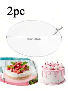 1pc Acrylic Cake Stand, 4/6/8/10 Inch Thick 2mm Reusable Clear Round Cake Display Rack, Acrylic Cake Board DIY Dessert & Decor Accessory, DIY Craft Decor Base, Suitable For Mother's Day, Easter - Multicolor - View 18