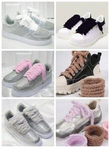 1 paire de lacets larges à la mode de style Ins, accessoires décontractés pour chaussures