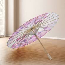 Paper Umbrellas For Decorations Colorful Classical Chinese Style Print Parasol Umbrella - Purple - View 4