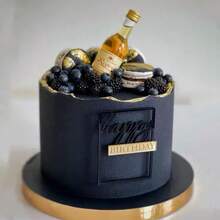 1 pieza Decoración de pastel acrílica para el costado de la torta con topper de pastel 'Feliz cumpleaños' de doble capa para suministros y decoración de fiestas de cumpleaños - Multicolor - Ver 2