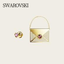 Swarovski LETRA Brooch DIY Envelope Love Letter Pin Design Niche Accessories Love Letter Brooch 5665842 - Gold - View 3