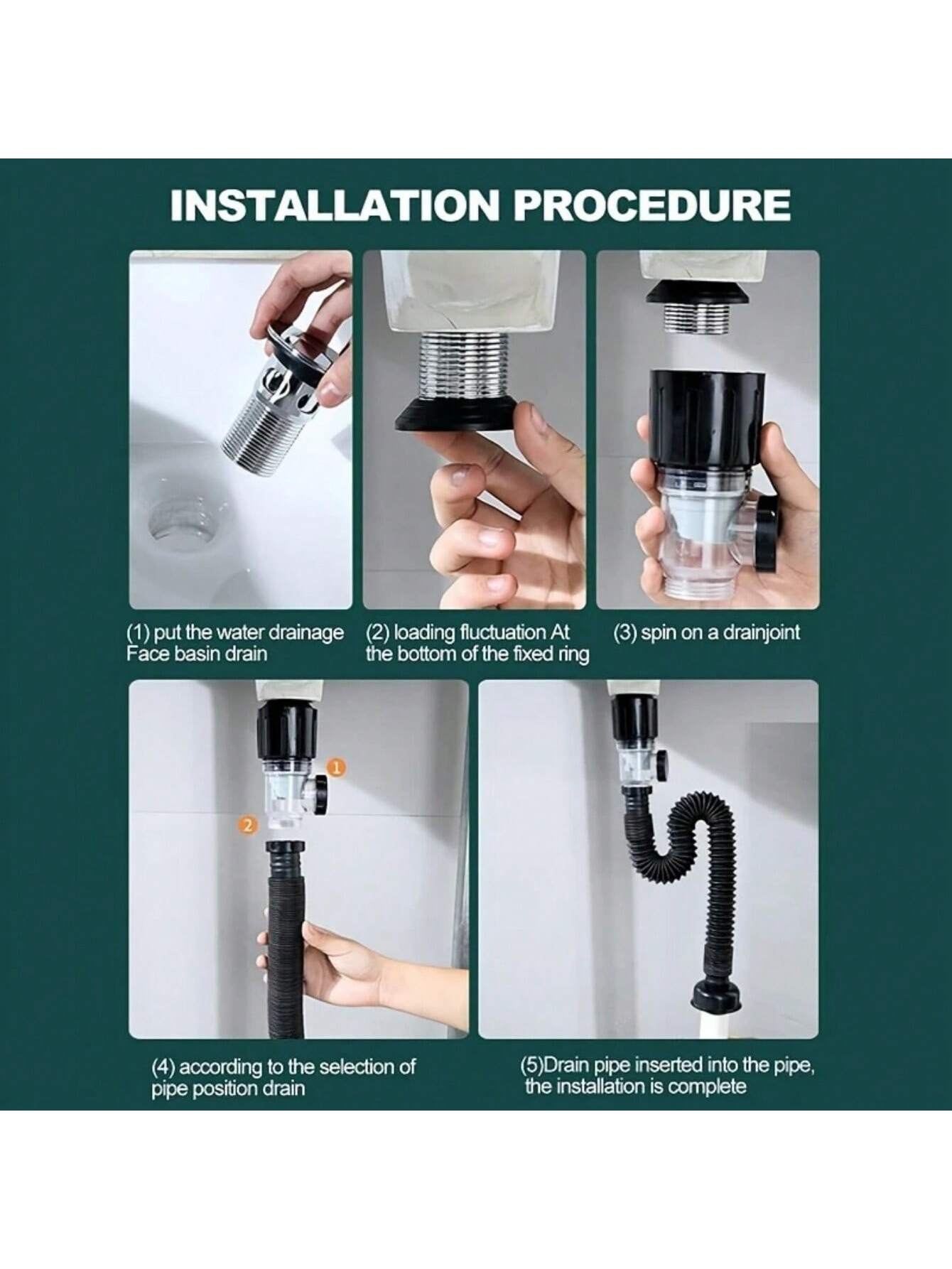 مصرف بالوعة الحمام المضاد للروائح قابل للتمديد – م...