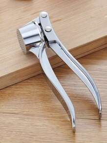 Kitchen Goodies, Metal Garlic Press, Manual Pulverizer, Multi-Purpose, Can Be Used To Press Minced Garlic, Minced Ginger, Etc., Handheld Ginger Press Kitchen Tool, Garlic Press For Home Use, Garlic Masher Small