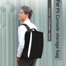 YIYI 5 Storage Bag, Game Controller Accessory Backpack For PS-5, Shockproof Dustproof Waterproof Travel Bag With Adjustable Shoulder Strap, Black - Multicolor - View 4