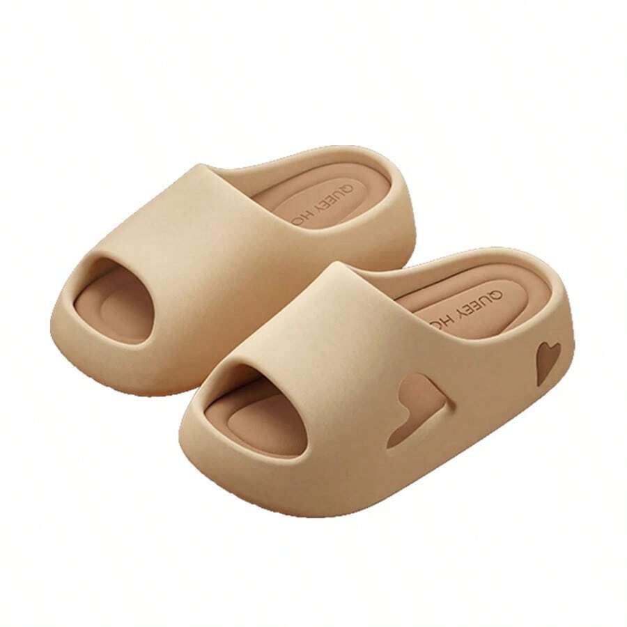 Summer  Women's Sandals Platform Plat With Anti Slip Indoor Outdoor Shoes Hollow Cute Heart Comfortable Slippers