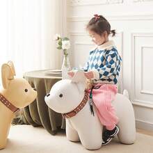 1 件狗形家居装饰凳，创意玄关换鞋凳，客厅装饰品，儿童家具