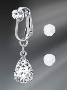 Fake Belly Piercing Fake Belly Ring For Women Fake Belly Button Piercing Clip On Belly Button Rings Fake Navel Ring Non Piercing Faux Belly Piercing Jewelry Dangle Non Piercing Fake Belly Piercing Jewelry, Clip On Earrings Non - Piercing Ears Cuff Set Stainless Steel Silver Gold CZ Fake Helix Cartilage Clip On Wrap Earrings Set For Women Non - Piercing Adjustable Ear Clip Without Ear Hole