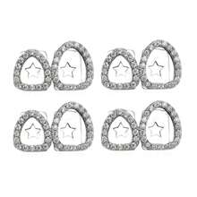 1PC/2PCS/4PCS/SET Noble Novel Design Single Rhinestone Tooth Decoration Hiphop For Women, Party Clubbing Gift For Valentine's Day, Dental, Teeth - 彩色 - 查看 14