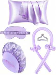 10pcs Sleep Hair Styling Tools Set, Curler 1pc Silk Pillowcase For Hair And Skin Queen Set, Silk Heatless Curling Set, Overnight Curling Iron, 1pc Sleep Soft Eye Mask, 1pc Sleep Silk Nightcap, Sleep Essential Set, Back To School, Travel Holiday Essentials, Hair Accessories For Women, Hair Curlers, Curly Hair Products, Curler, Rollers For Hairdressing Equipment, Accessories, Hair Curl, Curly Hair Tools, Hair Roller, Christmas,Curly Hair, Hair Curler, Hair Rollers, Heatless Curl, Heatless Curls, Rollers, Hair Curlers, Curly Hair Products, Hair Curl, Hair Roller, Rollers For Hair, Curly Hair Tools, Heatless Curlers,Hair, Accessories, Hair Products, Hair Tools, Hair Stuff, Hair Care, Curly Hair Brush, Barber, Barber Accessories, Hairdressing Equipment,Heatless Waves,Travel Essentials,Travel Essential,Hairstyle,Hairdressing