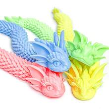 1 pieza Juguete de serpiente 3D con luz impresa, juguete antiestrés flexible y articulado de víbora 3D impresa, diseño realista reptante, decoración de escritorio para hogar u oficina - Multicolor - Ver 5