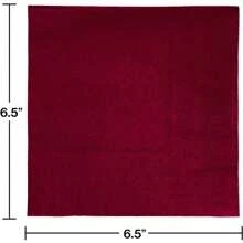 20 piezas/40 piezas/60 piezas Servilletas desechables de 2 capas de color burdeos suave, 33 cm * 33 cm, para fiesta de almuerzo de una sola vez, toallas de invitados, decoraciones, cumpleaños, aniversario de boda, fiesta de graduación