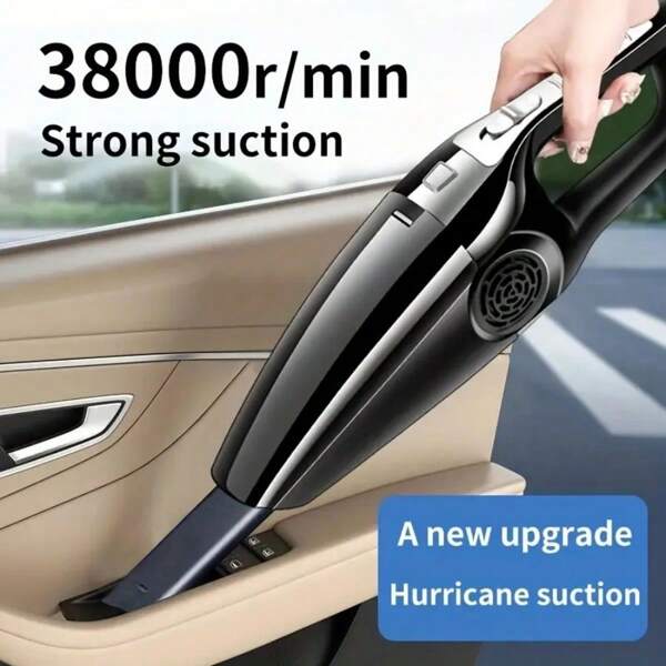 Multifunctional Car Pet Vacuum Cleaner, 12V Handheld Car Vacuum Cleaner, 4500Pa Strong Suction, Suitable For Car/Home/Office