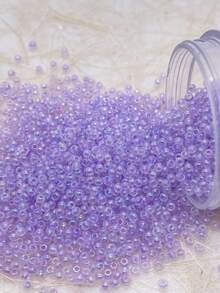 1300 颗，直径 2 毫米的微型彩色玻璃种子珠，适合手工 DIY，可用于制作手链、项链、戒指、可穿戴配饰