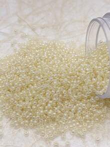 1300 颗，直径 2 毫米的微型彩色玻璃种子珠，适合手工 DIY，可用于制作手链、项链、戒指、可穿戴配饰