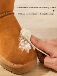 绒面橡胶鞋刷 绒面清洁鞋刷 毛擦 软毛洗鞋刷 - 彩色 - 查看 3