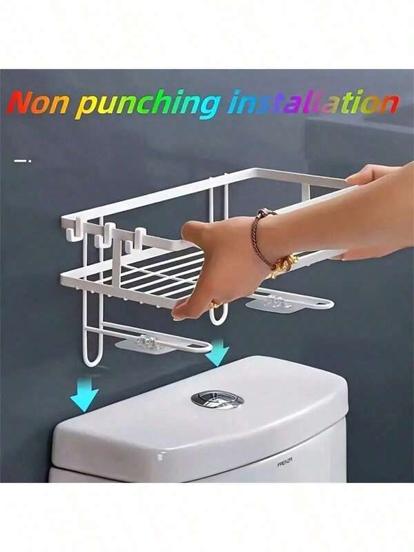 1 pieza Estante de almacenamiento para el baño, organizador de almacenamiento de baño, estante de almacenamiento de baño, organizador de estante para champú y gel de ducha, accesorios de baño, almacenamiento y organización del baño
