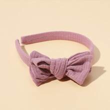 1pc Cute Fabric Bow Headband, Fashionable Headband Accessory, Minimalist Hair Clip Head Decor