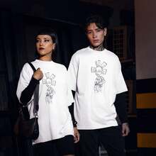 Playera Para Dama 1pz | Estampado La Muñeca De Angélica | Muñeca Cynthia | Rugrats | Corte recto | Oversize | Estampado Vinil Textil | Algodón | Casual - Blanco - Ver 3