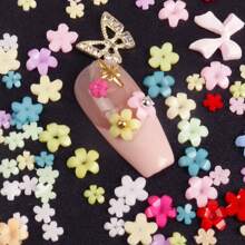 15 Grid 3D Acrylic Flower Y2K Nail Art Decoration, Mixed Size Colored Flowers Gold Steel Beads DIY Cute Sixtieth Nail Charm Kawaii Jewelry Accessories Nail Gemstones Nail Supplies, Jewelry Nail Accessories Nail Art Accessories. Alloy Hollow Butterfly