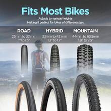 Bicycle Stand, Portable And Stationary Space-Saving Rack With Adjustable Height, For Indoor Bike Storage - 1 Pack - View 4