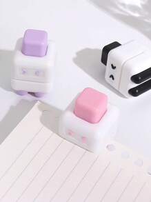 Cute Compact Single Hole Puncher, Fresh Round Loose-Leaf Notebook Hole Punching Tool, Single/Random Sent,Back To School,School Supplies