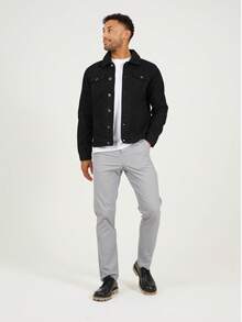 brave soul Denim Jacket With Borg Collat - 黑色 - 查看 2