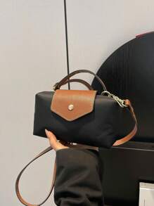 Elegant Style Solid Color With Adjustable Strap Mini Top Handle Bag ,Gift Bag Perfect For Party, Prom, Dinner/Banquet, Matching With Party Dresses, Prom Dress, Suitable For University/College Classroom / Festivals/Vacation/Holiday/ Outdoors/Outings/Travel/Stadium/Lipsticks,For Women, Girl, College Students,Woman