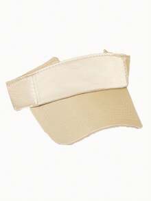1pc Women's Fashion Faux Silk Satin Solid Color Sun Visor Cap - Multicolor - View 10