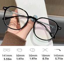 Unisex Large Frame Reading Glasses, Anti-Fatigue Readers, Magnification Range +1.0 To +4.0