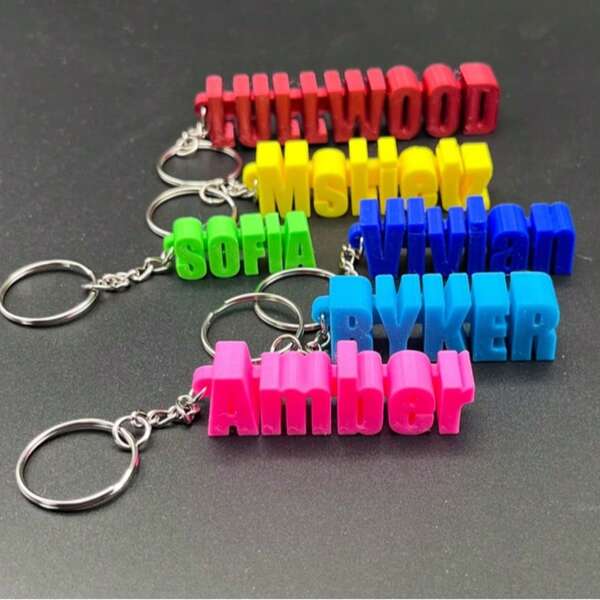 Personalized Name Keychain – Material With 3D Engraved Text, Perfect For Corporate Gifts/Graduation Keepsakes/Promotional Events