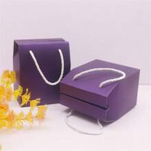 10pcs Black/Purple/White/Kraft Paper/Purple Window Hanging Rope Hand-Held Box