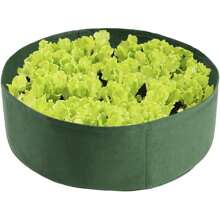 Pot de jardin surélevé rond, pour la culture d'herbes, de fleurs, de légumes et de pommes de terre, sacs de culture en tissu non tissé robuste, conteneurs respirants pour plate-bandes surélevées, convenant aux pommes de terre, carottes, oignons et super grands lits de plantation surélevés pour le jardinage