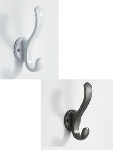 Gancio appendiabiti da parete retrò con viti, gancio da parete in metallo resistente con ventosa per cucina, bagno, appendiabiti singolo per ingresso, armadio cappotti, accessori da bagno da montare a parete