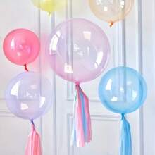 10pcs/Pack 18-Inch Bobball, Colorful Transparent Crystal Bobball, Random Color - Ideal For Wedding, Birthday Party Balloon Decorations, Summer Party Decor