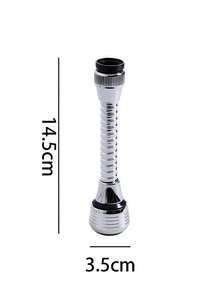 2 piezas Extensor de grifo giratorio a 360° con 2 modos - talla grande largo, giratorio, boquilla a prueba de salpicaduras ¡para un ahorro de agua mejorado en la cocina!