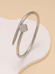 Ensemble de bracelets de bijoux en fleur de zirconium en acier inoxydable de style vintage de haute qualité, convient pour le port quotidien des femmes