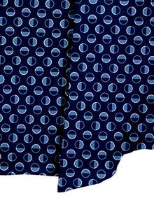 Men's Casual Business Commute Formal Dress Shirt - Navy Blue - View 5