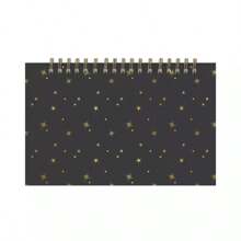 Blue Perpetual Easel Calendar 7x4.5 Starry Black Safety Wirebound