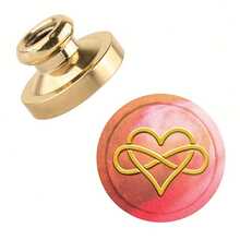 Wax Sealed, Open Me, Handmade With Care, Wish You Happiness! Brass Sealed, Used To Decorate Envelopes, Invitations, Gifts, Birthday Party Postcards, Greeting Cards, Etc. - Gold - View 24