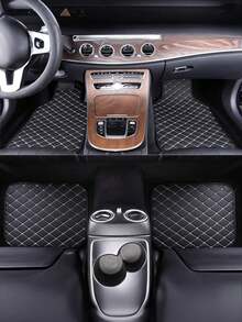 4件套/2件套通用汽车脚垫套装 - 防水防滑，适用于轿车、SUV、卡车 | 重型防护 | 易于清洁（覆盖前后排座椅）